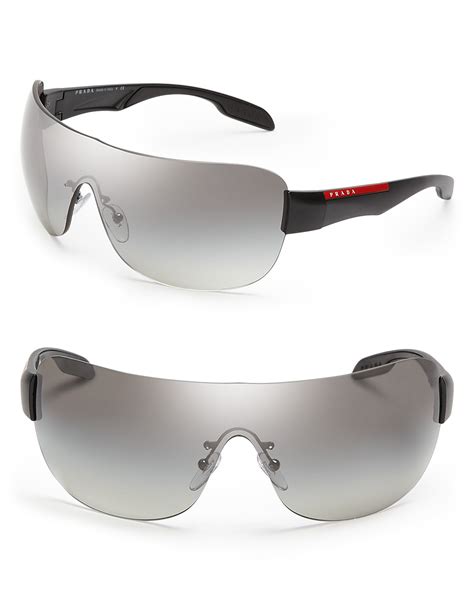 prada 0mm shield sunglasses|prada shield sunglasses women.